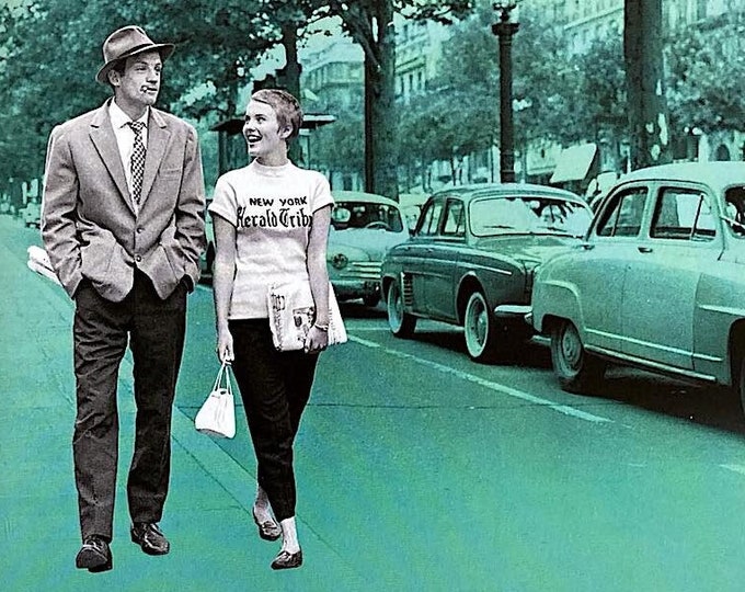 Breathless + Pierrot le fou (A) | 60s French Classics, Jean-Luc Godard | 2021 print, gatefold | Japanese chirashi film flyer
