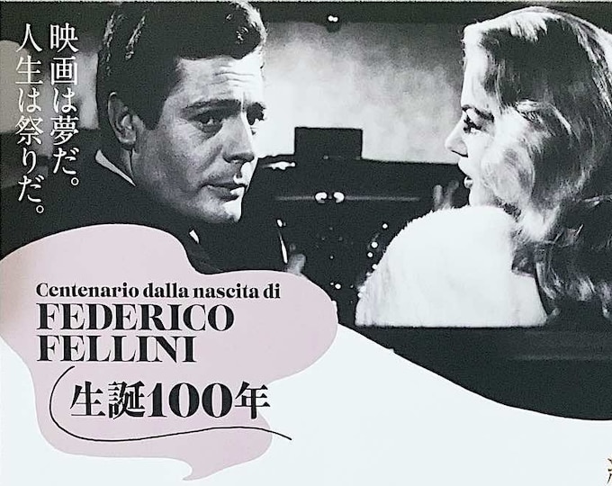 Federico Fellini Retrospective (B) | Italian Classic 1950-80s | 2020 print | Japanese chirashi film flyer