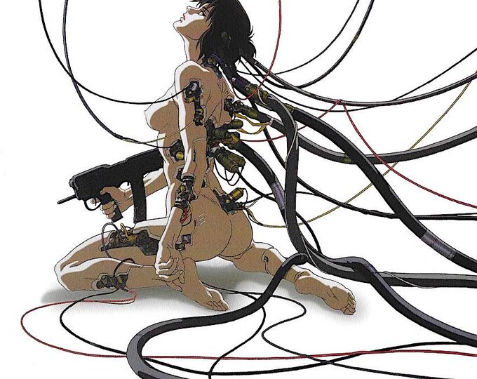 Ghost in the Shell (D) | Cult 90s Anime, Mamoru Oshii | 2025 print | Japanese chirashi film flyer