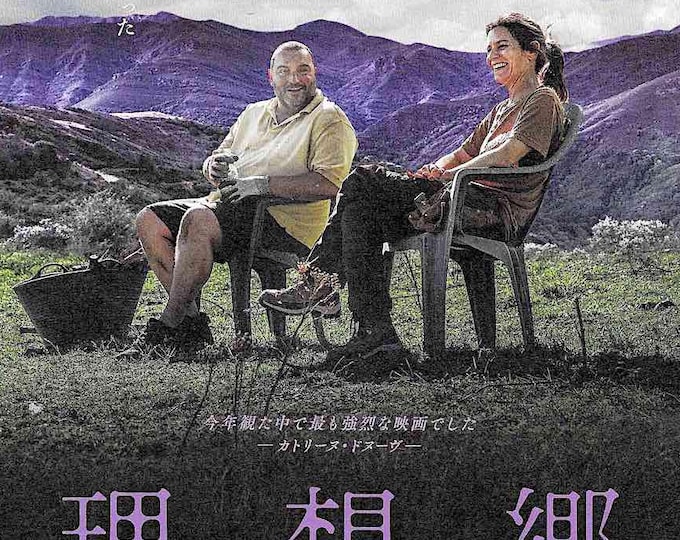 The Beasts (B) | Spanish Cinema, Marina Foïs, Rodrigo Sorogoyen | 2023 original print | Japanese chirashi film flyer