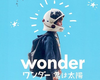 Wonder | American Cinema, Julia Roberts, Jacob Tremblay | 2018 original print | Japanese chirashi film flyer
