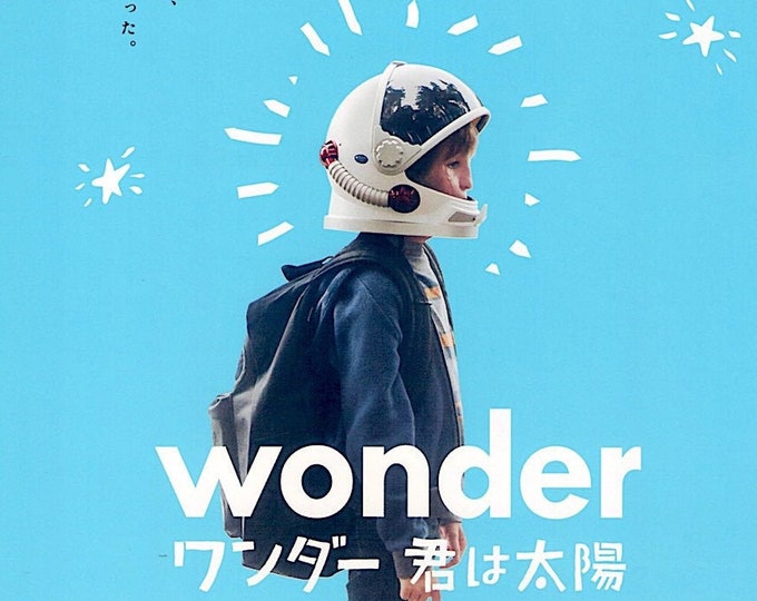 Wonder | American Cinema, Julia Roberts, Jacob Tremblay | 2018 original print | Japanese chirashi film flyer