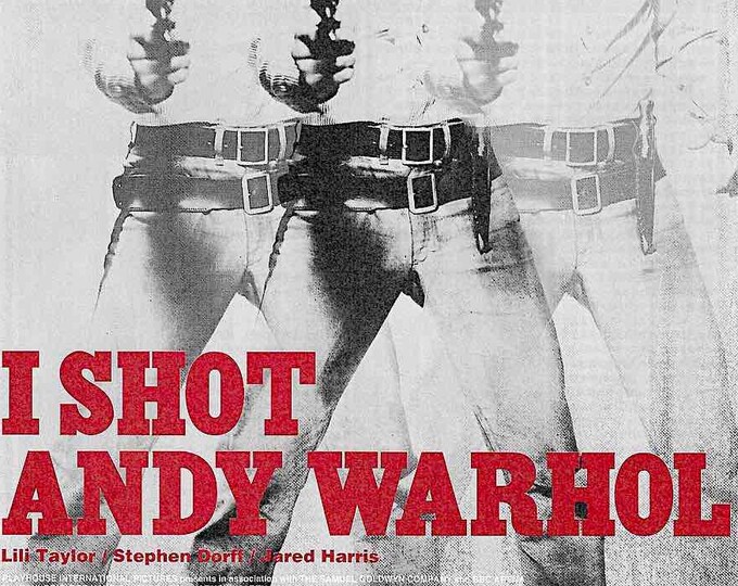 I Shot Andy Warhol | 90s American Cinema, Mary Harron, Lili Taylor | 1996 original print | vintage Japanese chirashi film flyer