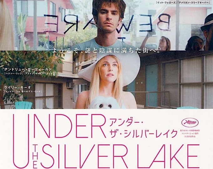 Under the Silver Lake (B) | David Robert Mitchell, Andrew Garfield | 2018 original print | Japanese chirashi film flyer