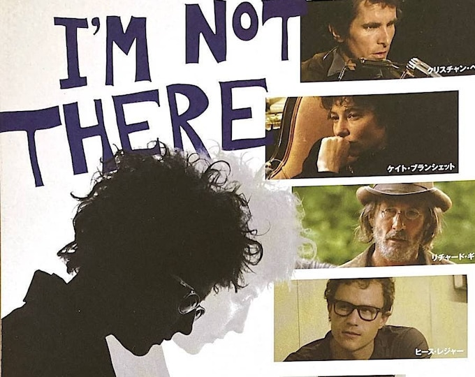 I'm Not There | US Cult Film, Todd Haynes, Cate Blanchett, Christian Bale | 2008 original print | Japanese chirashi film flyer