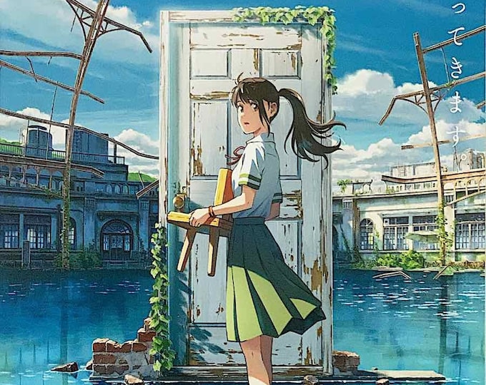 Suzume (A) | Japan Anime, Makoto Shinkai | 2022 original print | Japanese chirashi film flyer