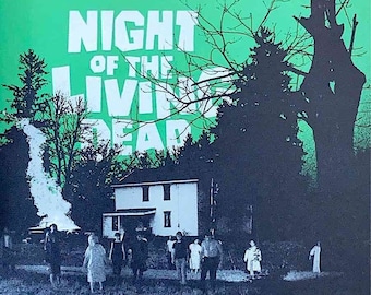 Night of the Living Dead | 60s Cult Zombie Horror, George A Romero | 2022 print | Japanese chirashi film poster