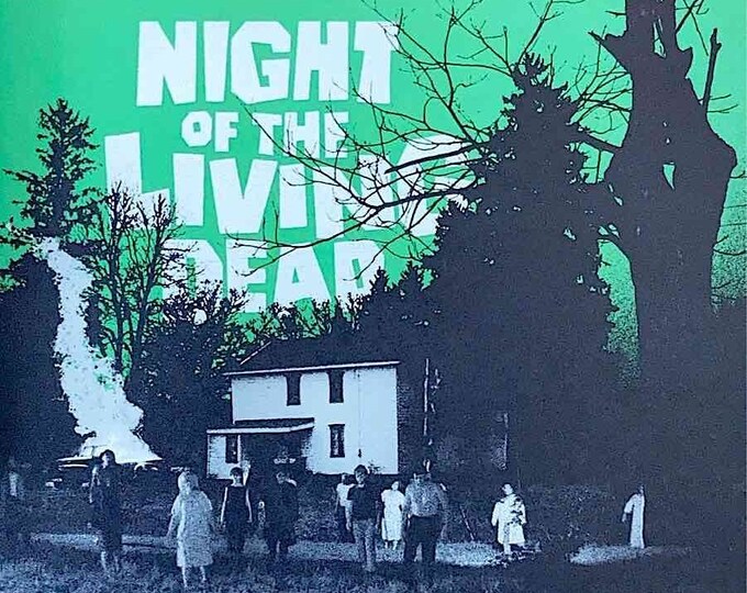 Night of the Living Dead | 60s Cult Zombie Horror, George A Romero | 2022 print | Japanese chirashi film flyer