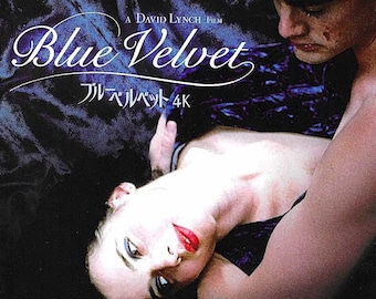 Blue Velvet (B) | 80s American Cult Classic, David Lynch, Isabella Rossellini | 2025 print | Japanese chirashi film flyer