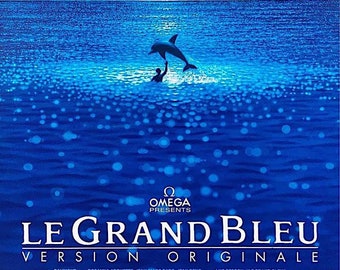 The Big Blue (A) | 80s French Classic, Luc Besson, Jean Reno | 1998 print | vintage Japanese chirashi film flyer