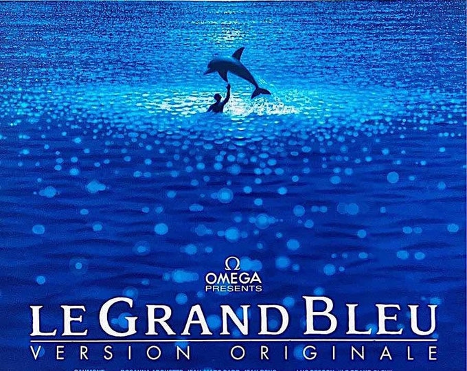 The Big Blue (A) | 80s French Classic, Luc Besson, Jean Reno | 1998 print | vintage Japanese chirashi film flyer