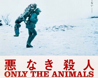 Only the Animals | French Cinema, Dominik Moll | 2021 print | Japanese chirashi film flyer