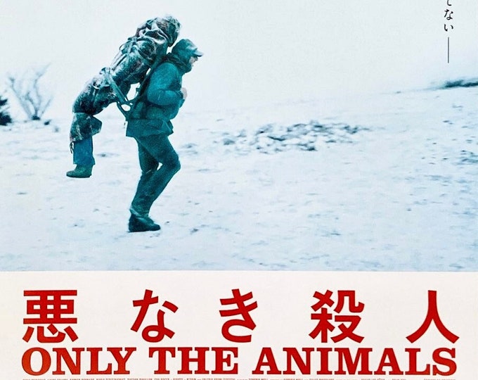 Only the Animals | French Cinema, Dominik Moll | 2021 print | Japanese chirashi film flyer