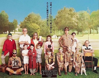 Moonrise Kingdom | American Comedy, Wes Anderson | 2023 print | Japanese chirashi film poster