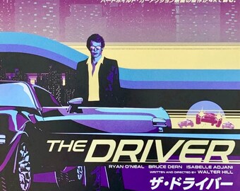 The Driver | 70s Classic, Ryan O’Neal, Walter Hill | 2023 print | Japanese chirashi film poster