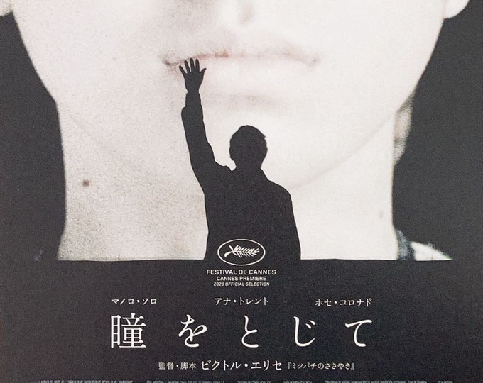 Close Your Eyes | Spanish Cinema, Victor Erice, Ana Torrent | 2023 original print | Japanese chirashi film flyer