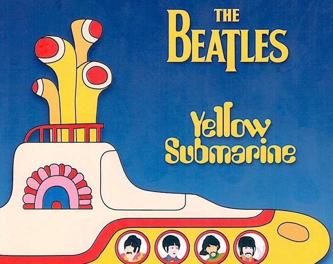 Yellow Submarine | 60s British Animation, The Beatles | 1999 print | Japanese chirashi film flyer