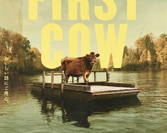 First Cow | American Cinema, John Magaro, Kelly Reichardt | 2024 original print | Japanese chirashi film poster