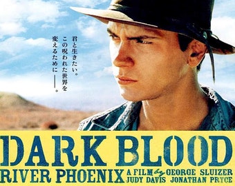Dark Blood | 90s American Cinema, River Phoenix | 2014 print | Japanese chirashi film flyer