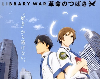 Library War: Wings of Revolution | Japan Anime | 2012 original print | Japanese chirashi film poster