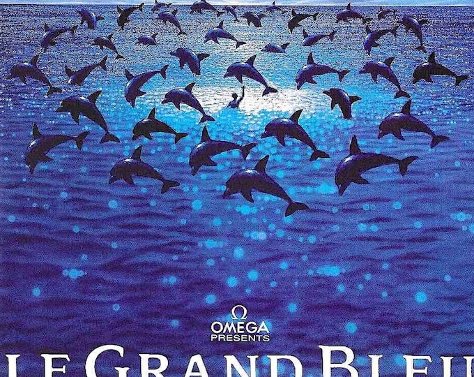 The Big Blue (C) | 80s French Classic, Luc Besson, Jean Reno | 2001 print | Japanese chirashi film flyer