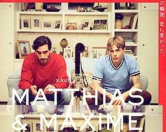 Matthias & Maxime | Canadian Cinema, Xavier Dolan | 2020 original print, gatefold | Japanese chirashi film poster