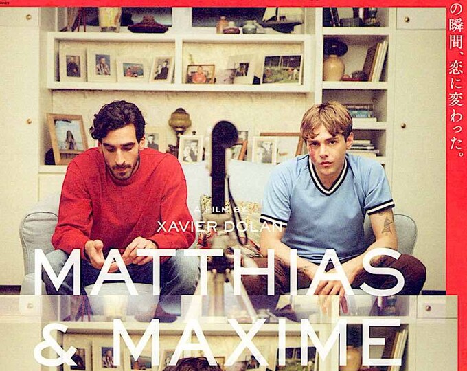 Matthias & Maxime | Canadian Cinema, Xavier Dolan | 2020 original print, gatefold | Japanese chirashi film flyer