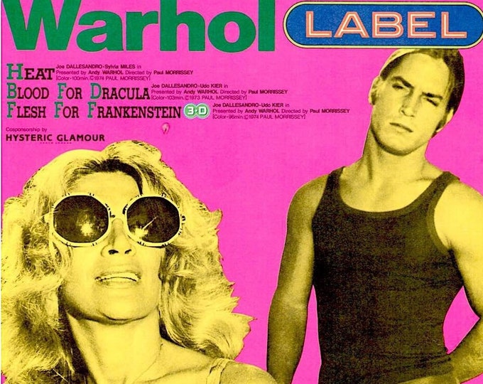 Andy Warhol’s Heat  | 70s Classic, Joe Dallessandro, Paul Mossissey | 1995 print | Japanese chirashi film flyer