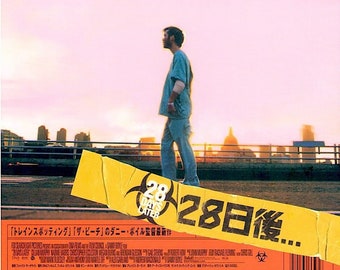 28 Days Later (B) | 00s British Cult Classic, Danny Boyle | 2003 original print | Japanese chirashi film poster