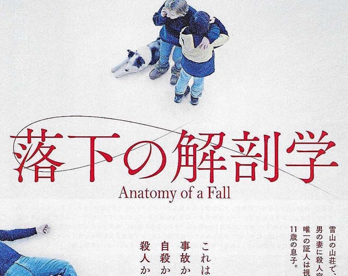 Anatomy of a Fall | French Cinema, Justine Triet, Sandra Hüller | 2024 original print | Japanese chirashi film flyer