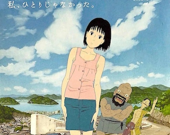 A Letter To Momo | Japan Anime, Hiroyuki Okiura | 2012 original print | Japanese chirashi film flyer