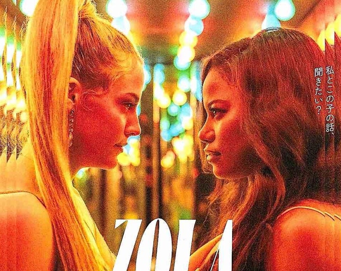 Zola | American Cinema, Taylour Paige, Riley Keough | 2022 original print | Japanese chirashi film flyer