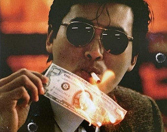 A Better Tomorrow (B) | 80s Cult HK Action, John Woo, Chow Yun-Fat | 2022 print | Japanese chirashi film flyer