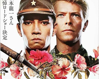 Merry Christmas Mr Lawrence (D) | 80s Japan Cinema, David Bowie, Ryuichi Sakamoto | 2023 print | Japanese chirashi film flyer