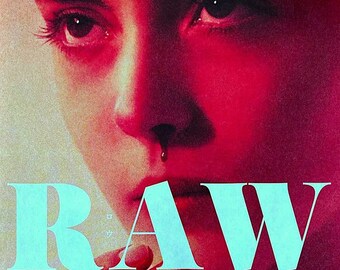 Raw | French Horror, Julia Ducournau, Garance Marillier | 2018 original print | Japanese chirashi film poster