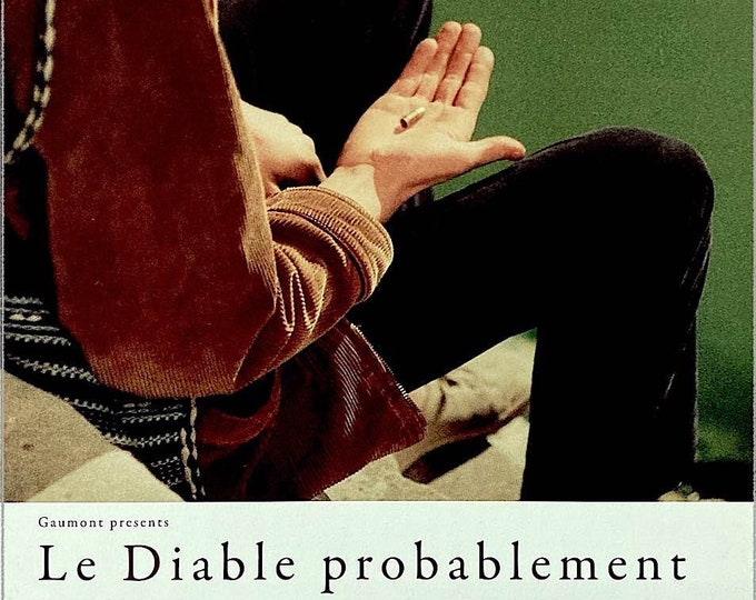 The Devil, Probably | 70s French Classic, Robert Bresson | 2022 print | Japanese chirashi film flyer