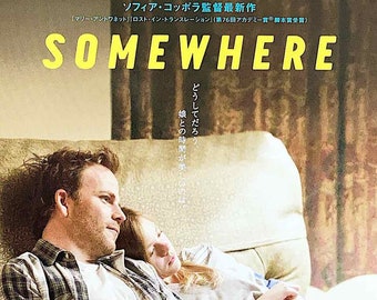 Somewhere (A) | 10s American Cinema, Stephen Dorff, Sofia Coppola | 2011 original print | Japanese chirashi film poster