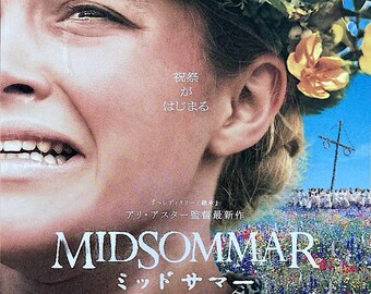 Midsommar | A24 Scandi Folk Horror, Florence Pugh, Ari Aster | 2020 print | Japanese chirashi film flyer