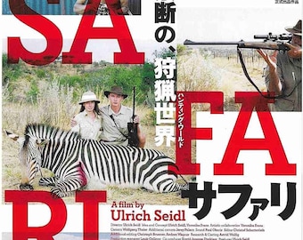 Safari (A) | Austrian Documentary, Ulrich Seidl | 2018 original print | Japanese chirashi film flyer