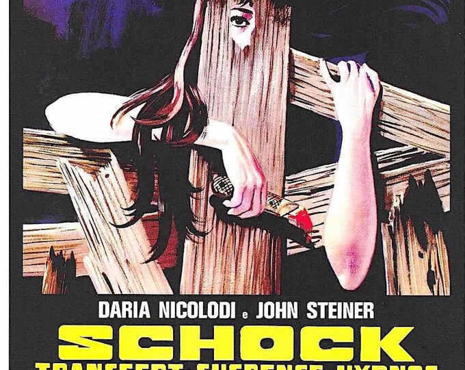 Shock (B) | 70s Italian Horror, Mario Bava, Daria Nicolodi | 2023 print | Japanese chirashi film flyer