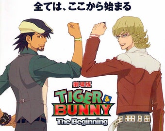 Tiger and Bunny | Japan Anime | 2012 original print | Japanese chirashi film poster