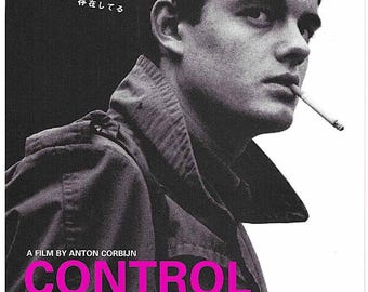 Control | British Independent Cinema, Anton Corbijn, Sam Riley | 2008 original print | Japanese chirashi film flyer