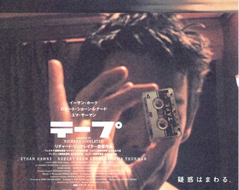 Tape (A) | Richard Linklater, Ethan Hawke, Uma Thurman | 2003 original print | Japanese chirashi film poster
