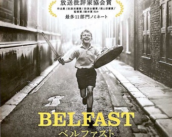 Belfast (A) | British Cinema, Kenneth Branagh, Jamie Dornan | 2022 original print | Japanese chirashi film poster