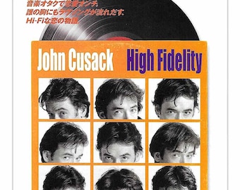 High Fidelity | Cult American Cinema, Stephen Frears, John Cusack | 2001 original print | Japanese chirashi film flyer