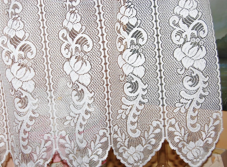 White lace curtain image 3