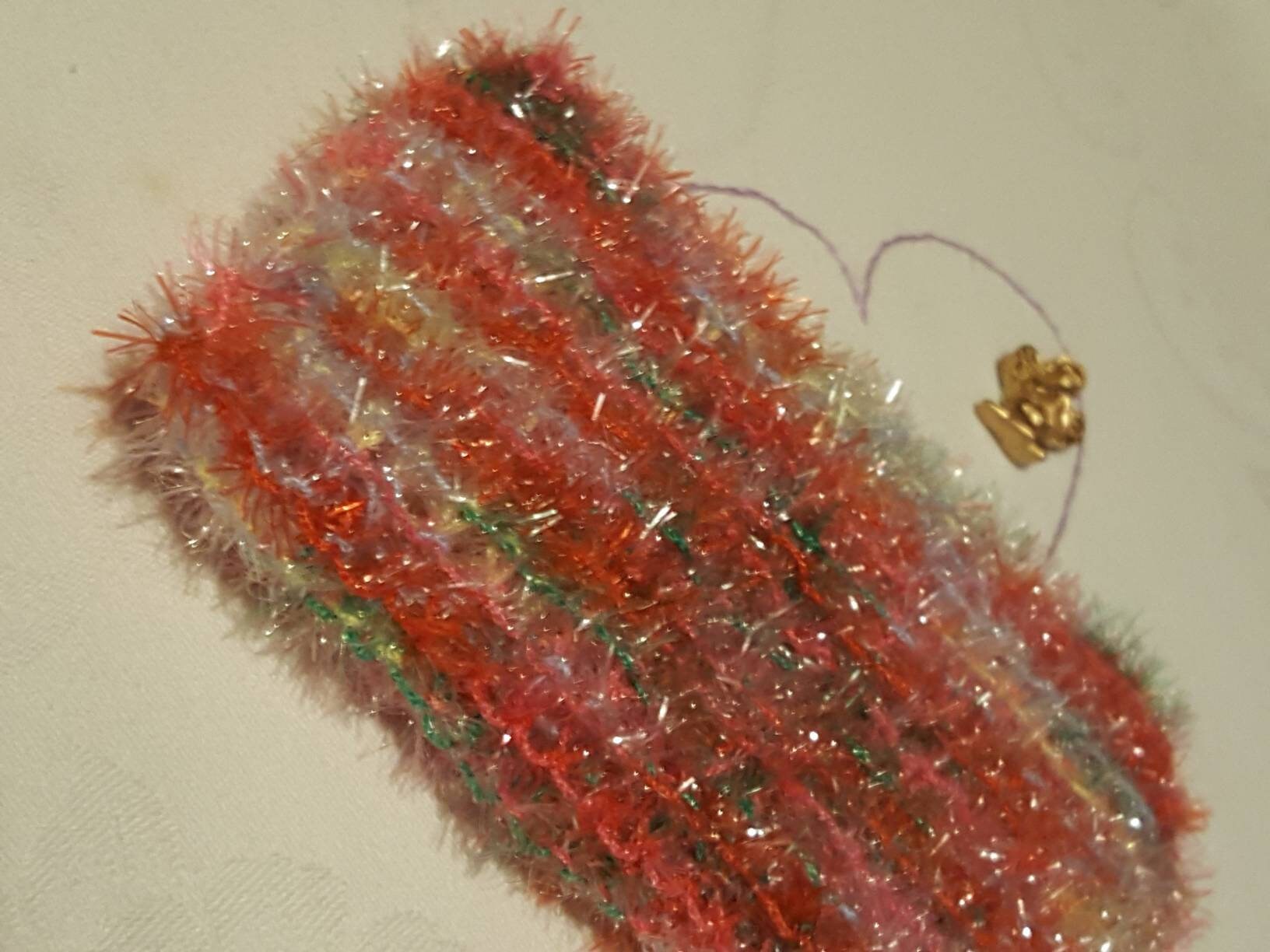 Éponge en Laine Scintillante Multicolore