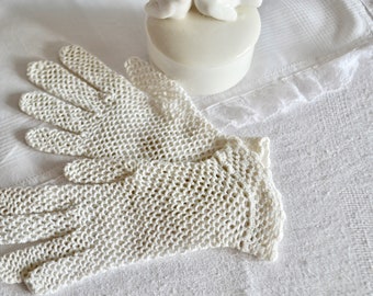 pair of antique lace gloves for small hands