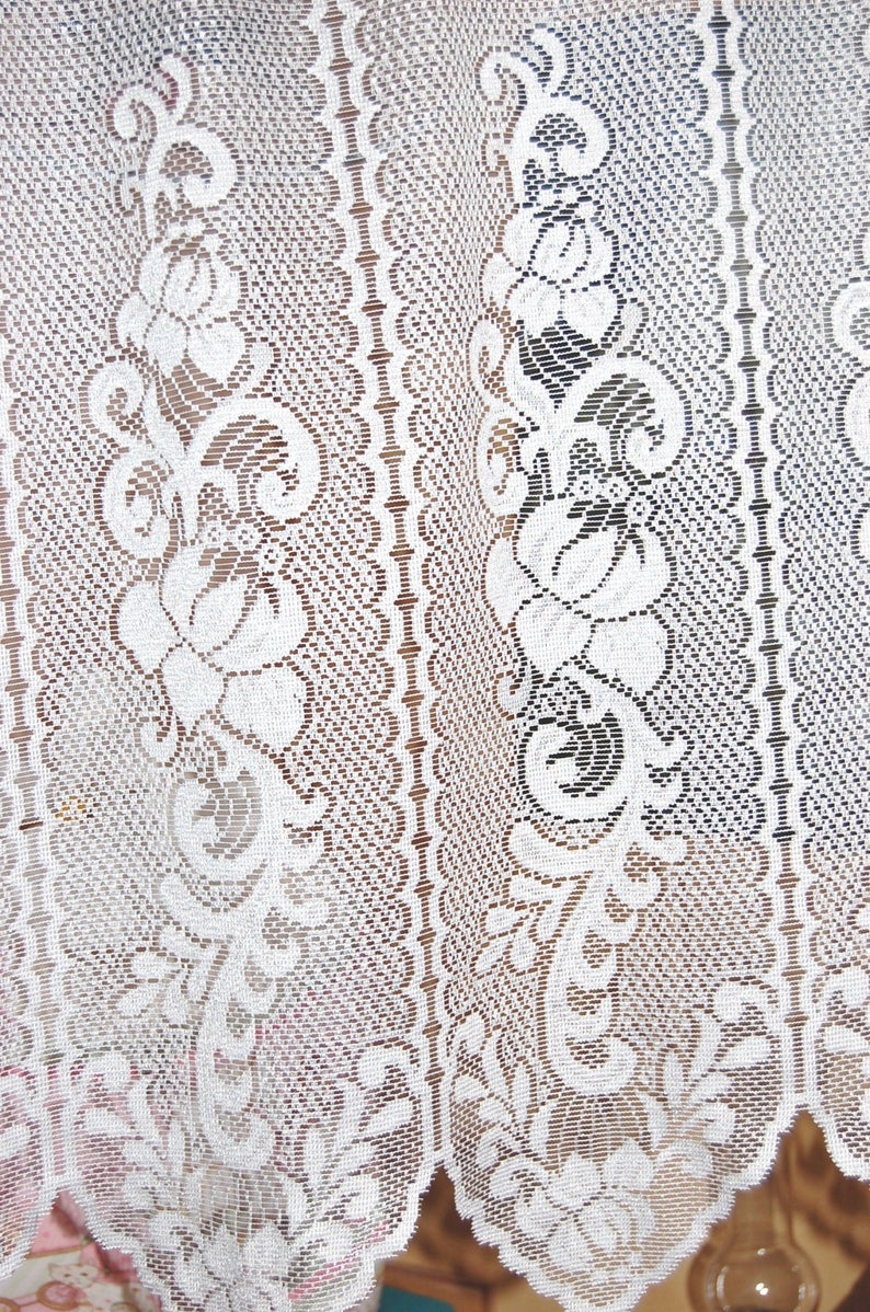 White lace curtain image 2