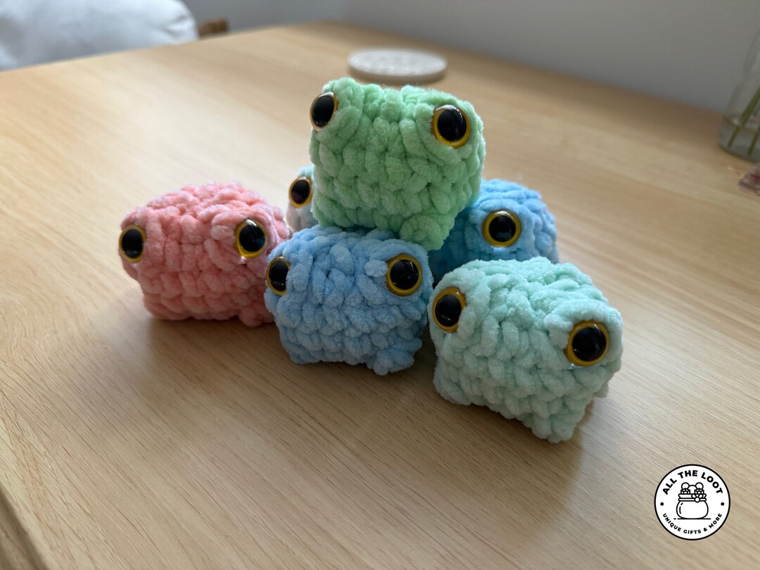 Jelly Bean Frog Plushies Pocket Frog Plushy Mini Frog Plushy Frog